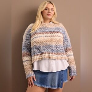NWT ARULA Samantha Cropped Sweater